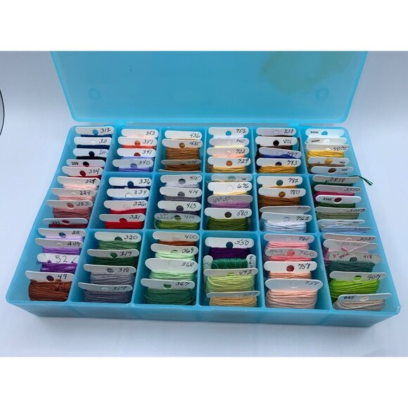 DMC Assorted Embroidery Floss Skeins with Organizer for Cross Stitch - Picture 8 of 11